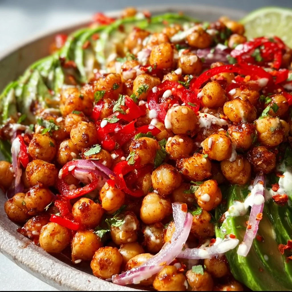 Fresh Crispy Chili Lime Chickpea Salad