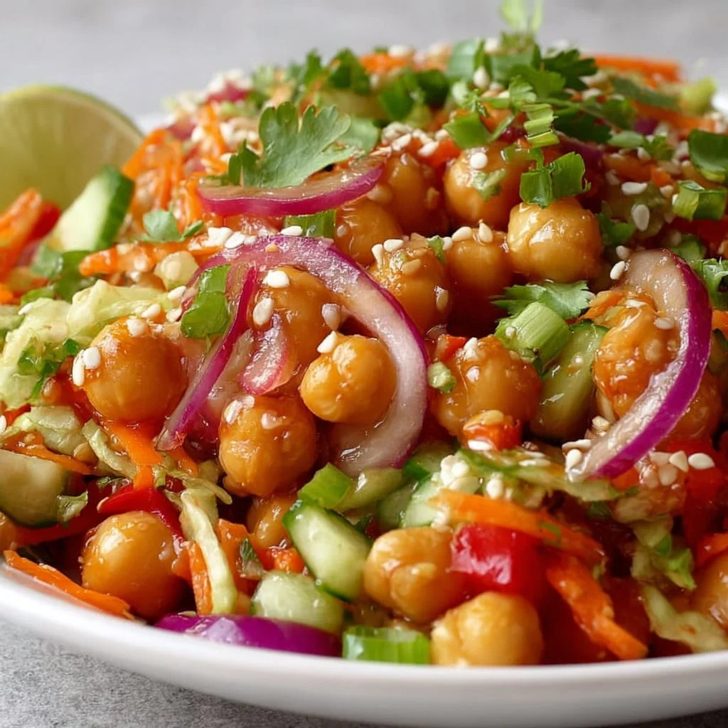 Fresh Crunchy Thai Chickpea Salad