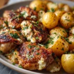 garlic parmesan chicken thighs and potatoes 2026 03 03 224021