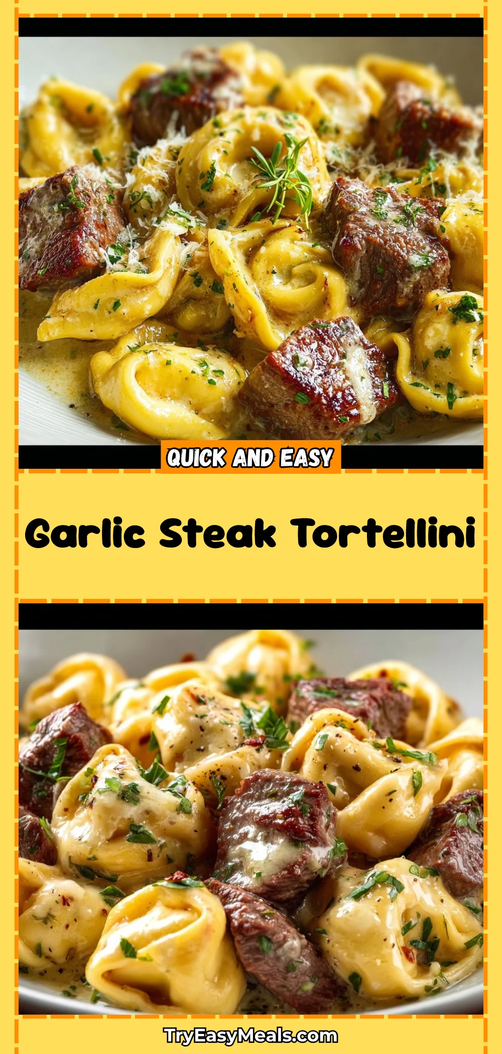 Garlic Steak Tortellini