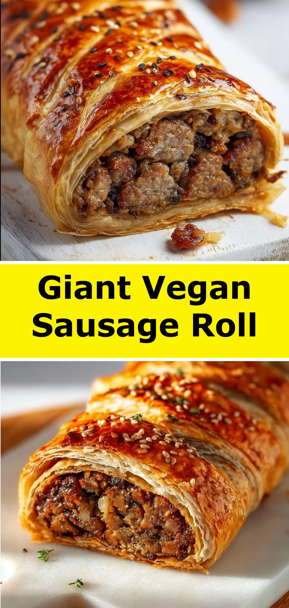 Giant Vegan Sausage Roll