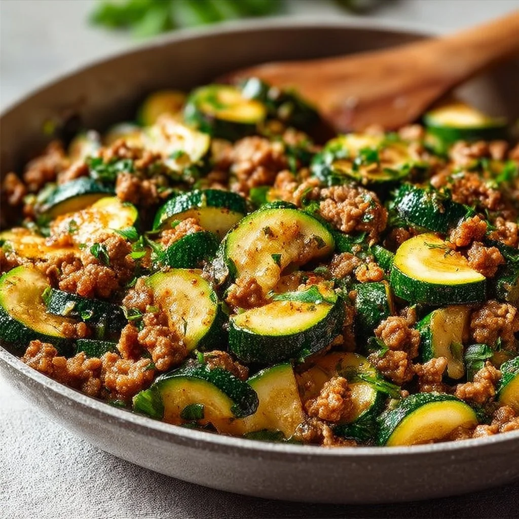 Ground Turkey and Zucchini Skillet