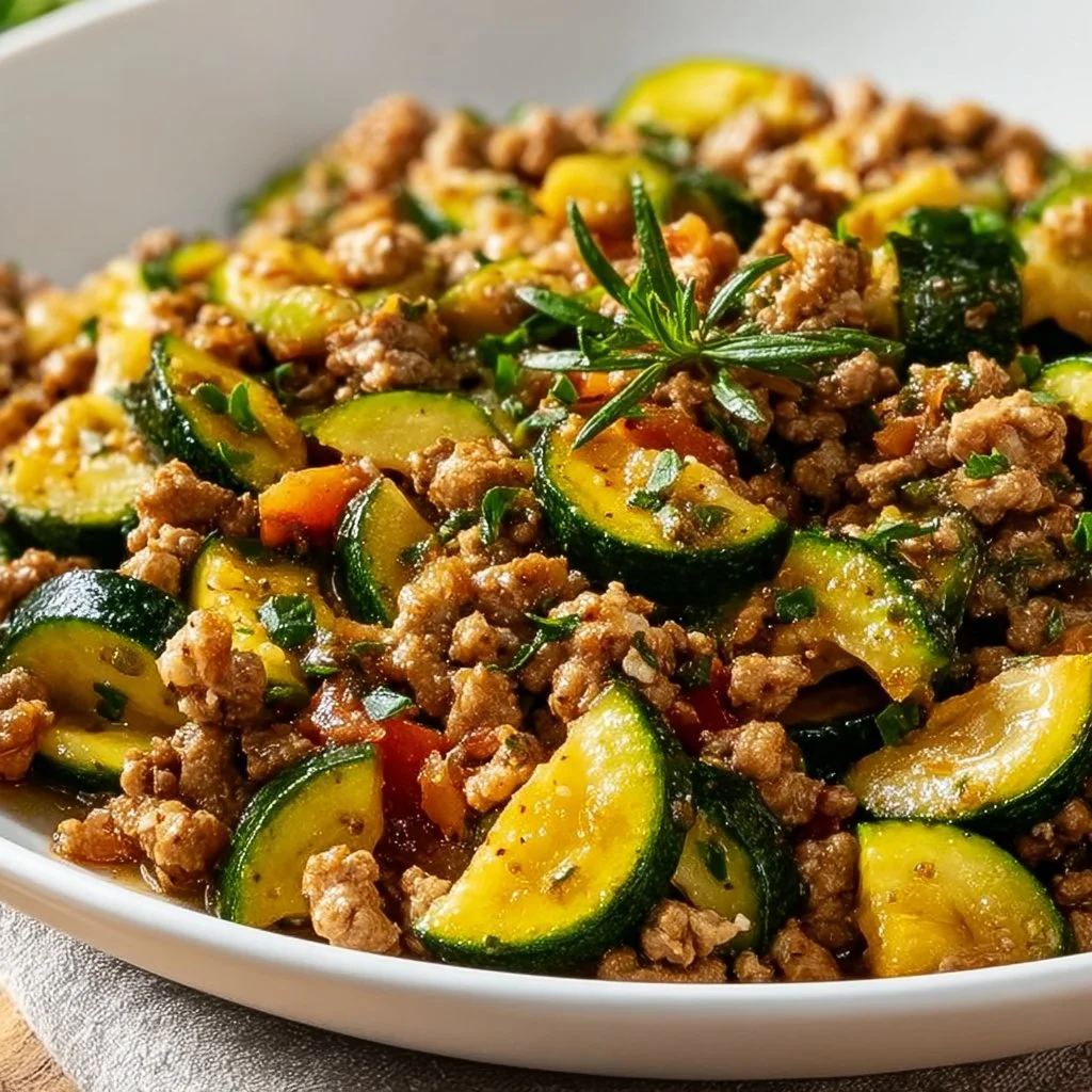 Ground Turkey and Zucchini Skillet
