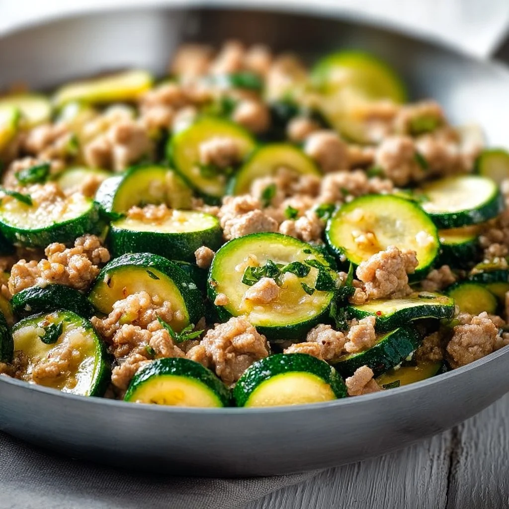 Ground Turkey and Zucchini Skillet