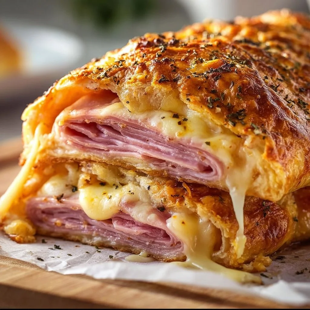Easy Ham and Cheese Stromboli Recipe in 40 Minutes