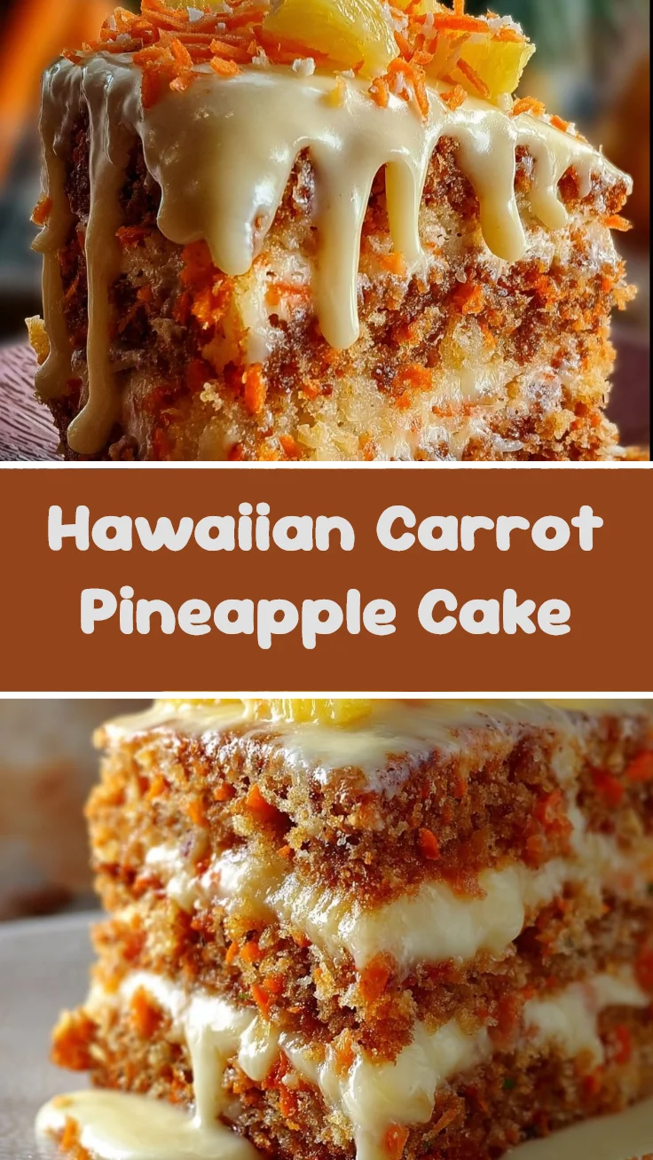 Hawaiian Carrot Pineapple Cake