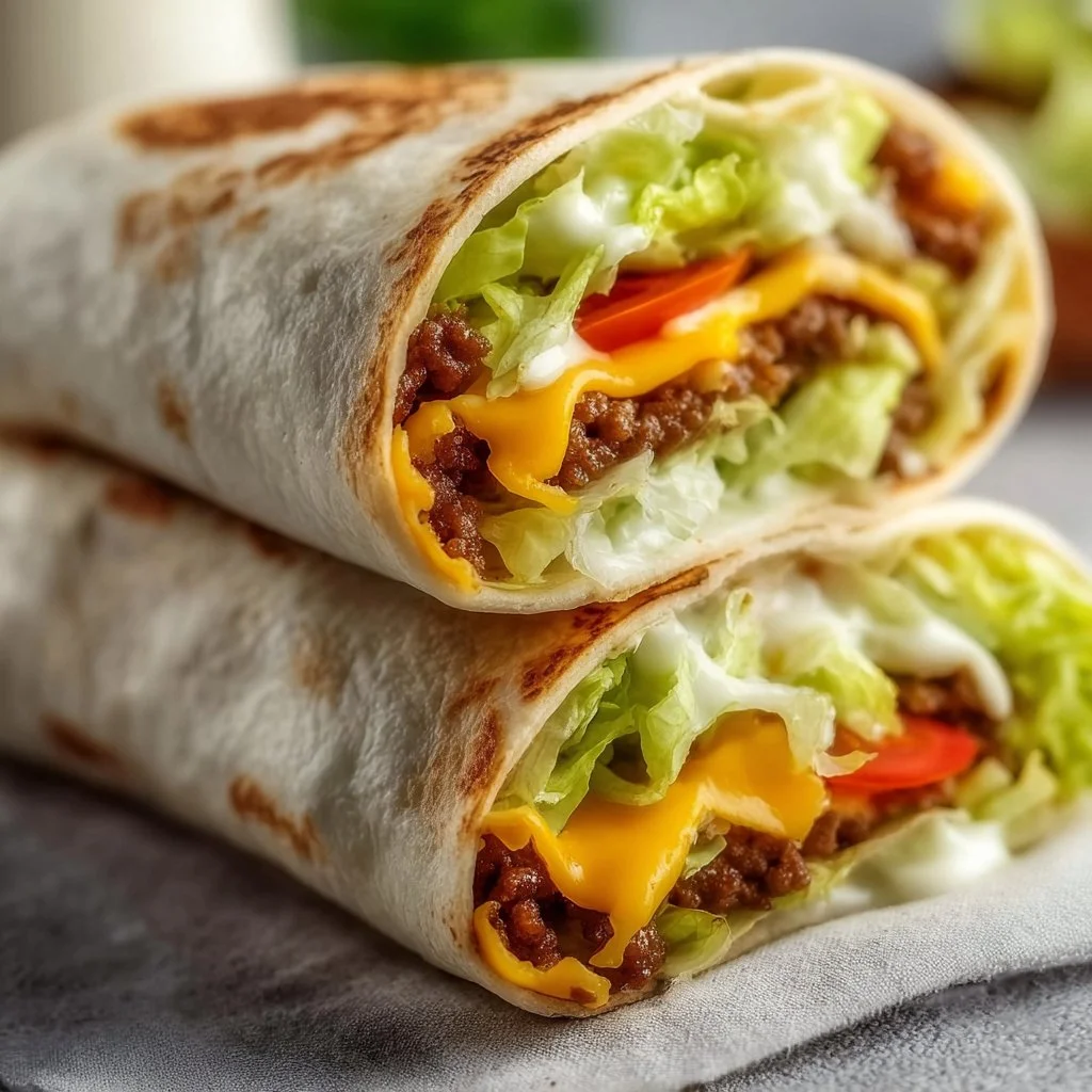 Healthy Big Mac Wraps