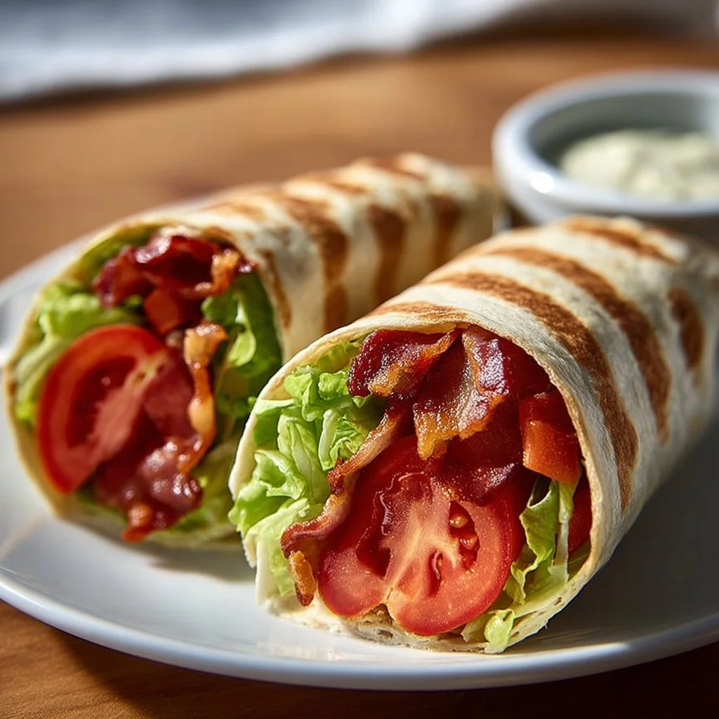 Healthy BLT Wraps with Secret Sauce