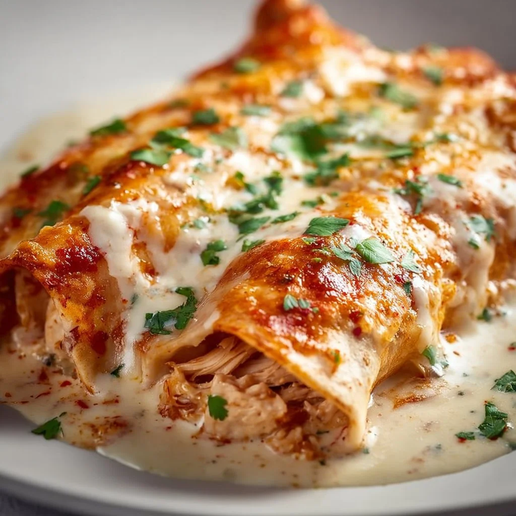 High Protein Chicken Enchiladas