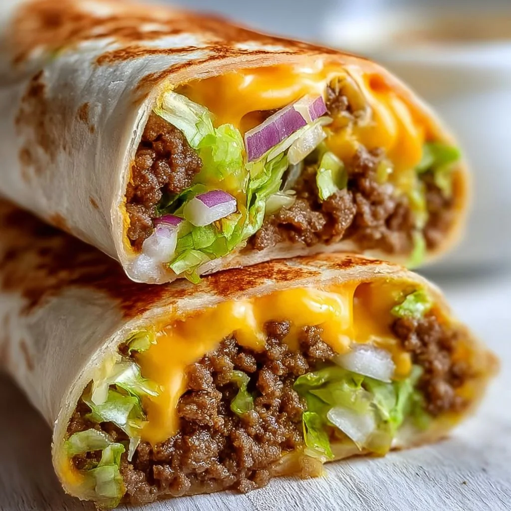 Homemade Big Mac Wraps
