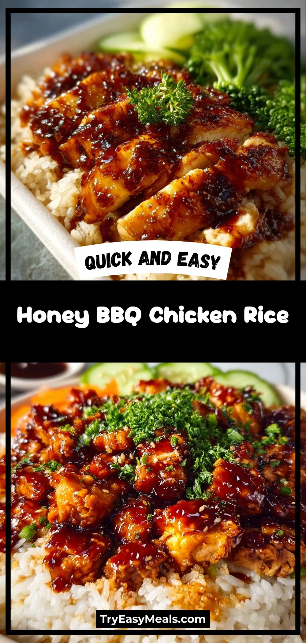Honey BBQ Chicken Rice