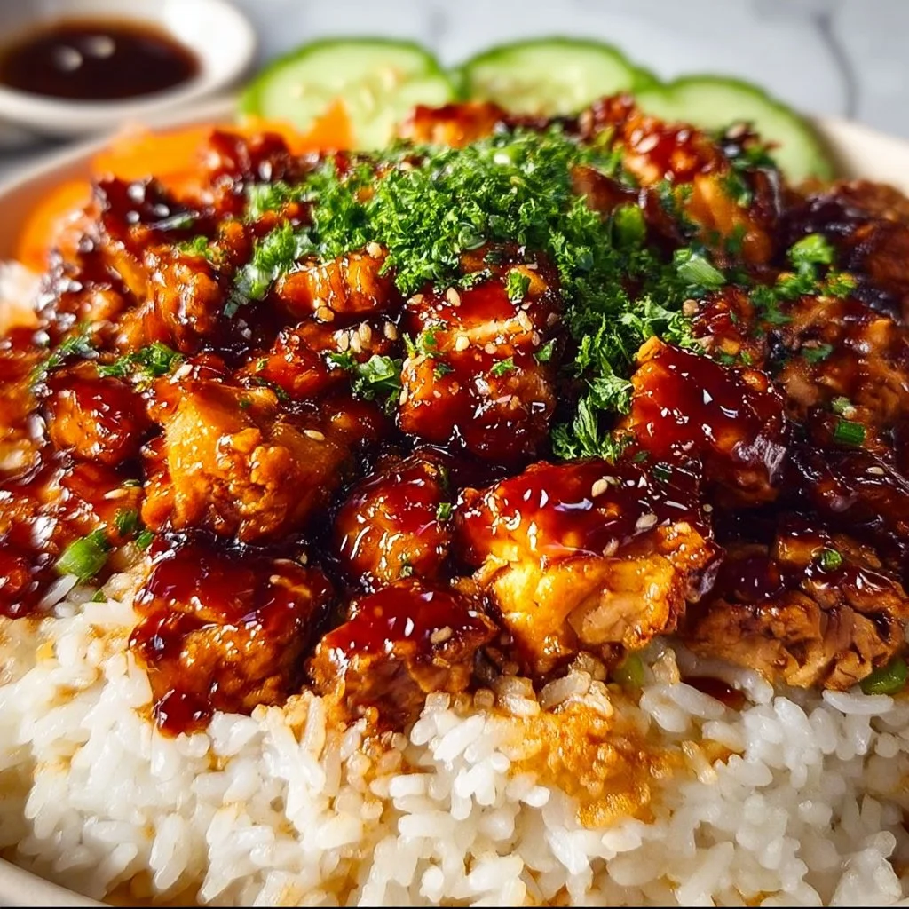 Honey BBQ Chicken Rice