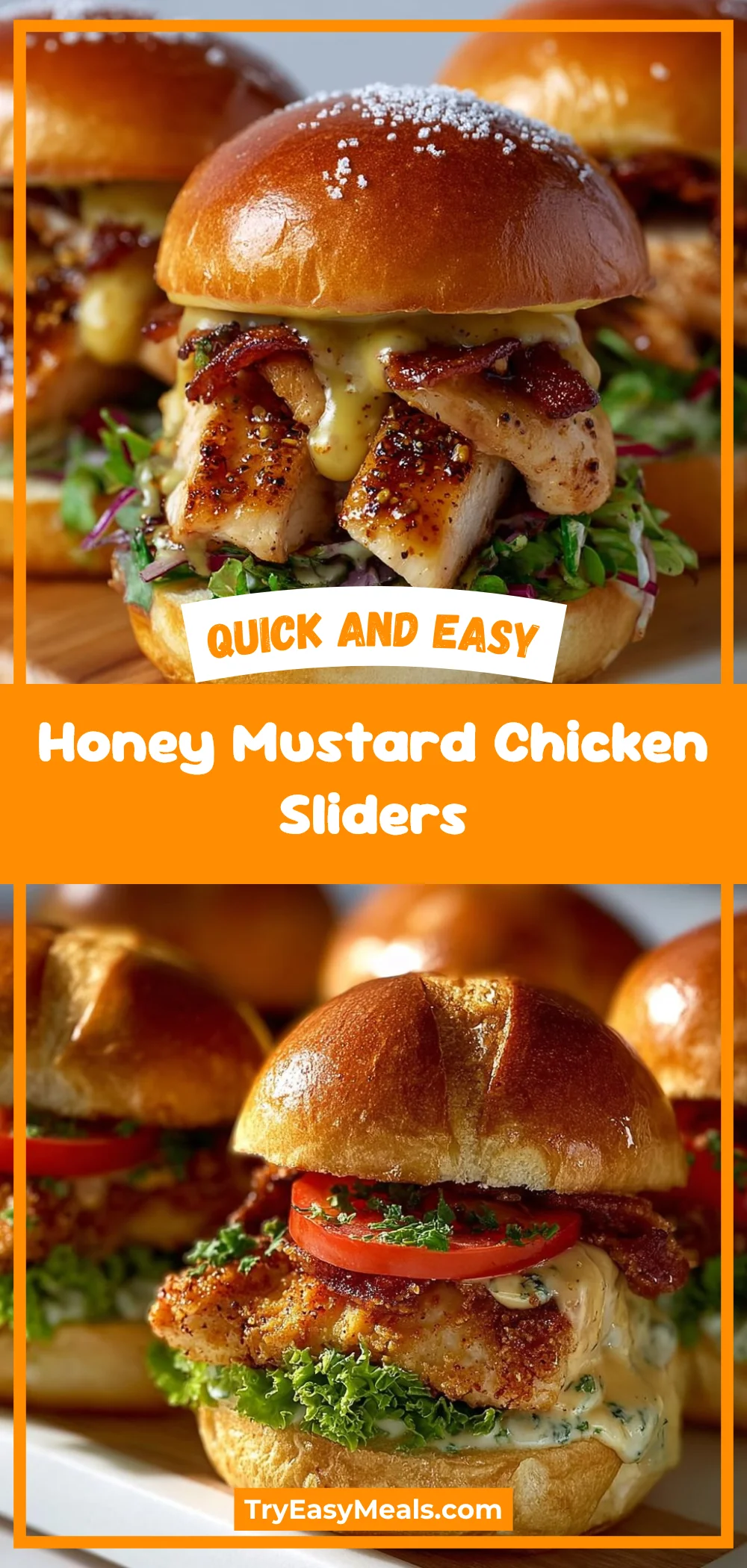 Honey Mustard Chicken Sliders