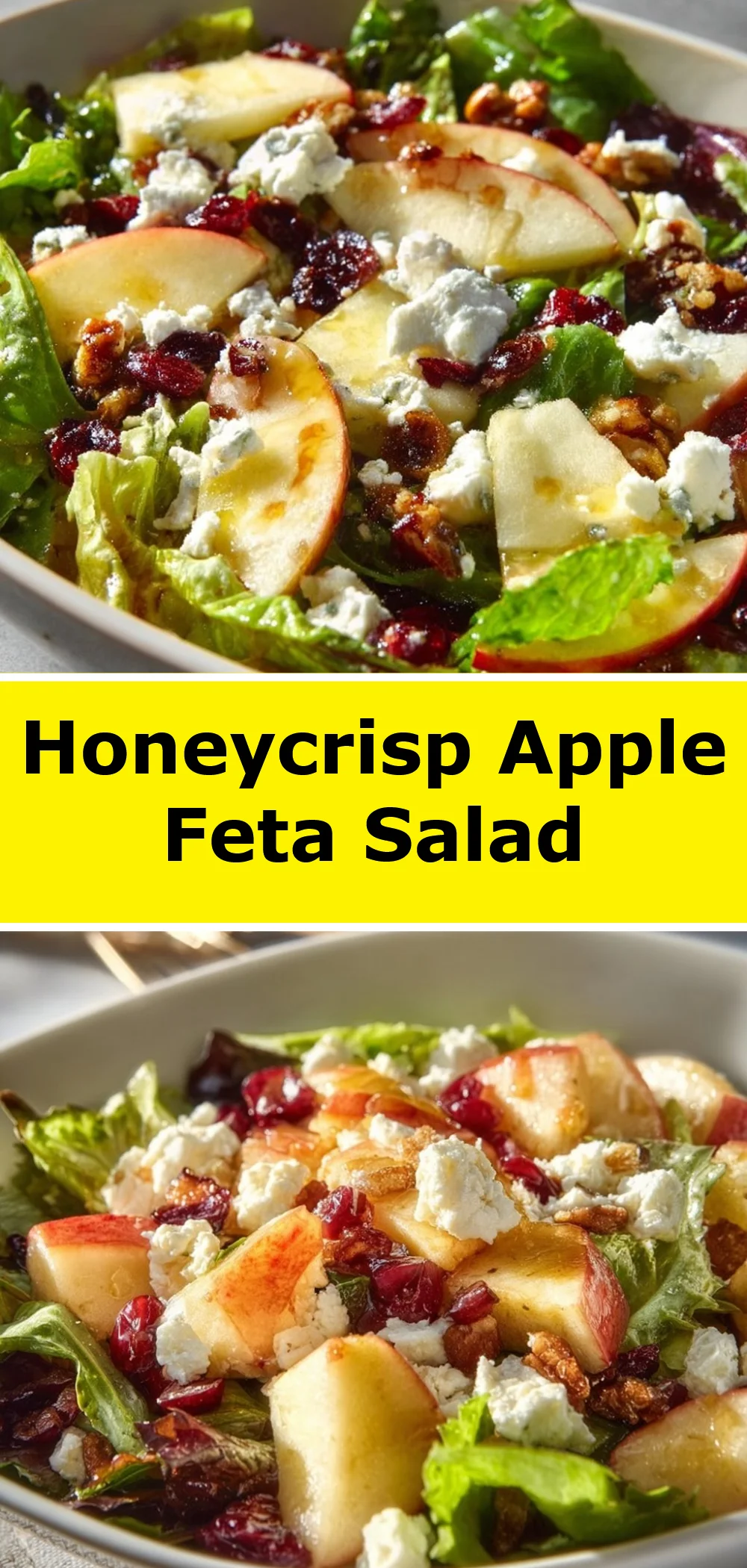 Honeycrisp Apple Feta Salad
