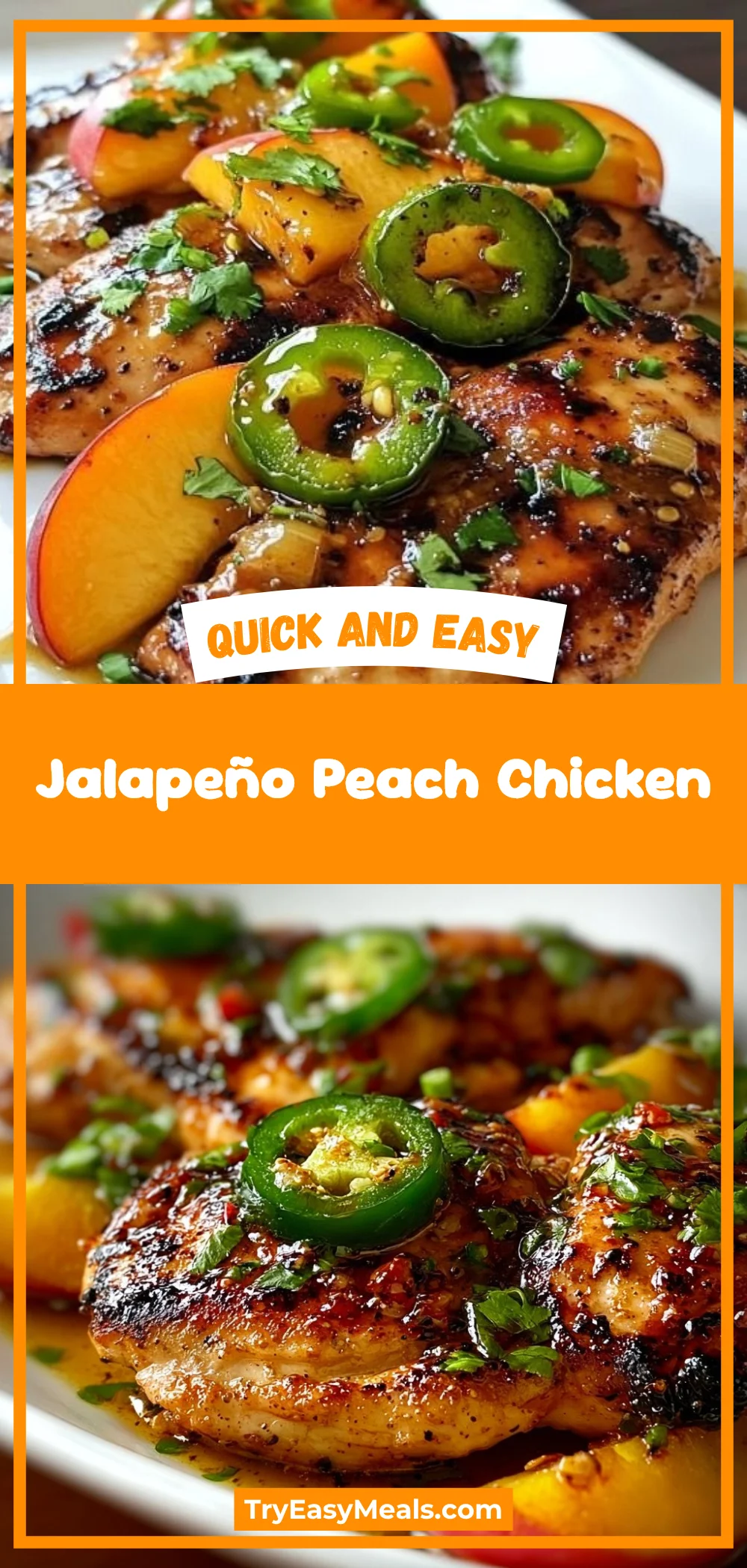Jalapeño Peach Chicken