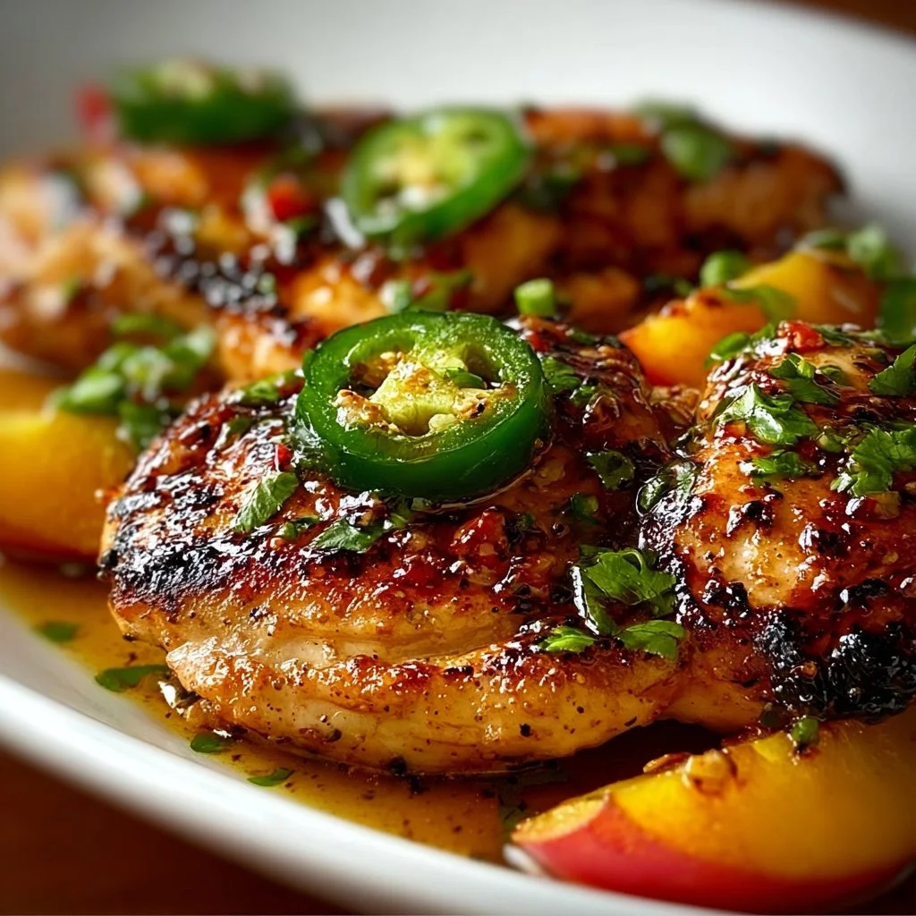 Jalapeño Peach Chicken