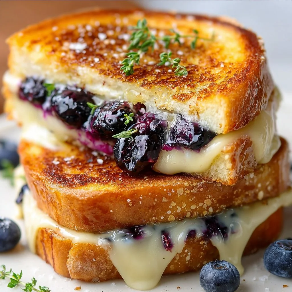 Juicy Blueberry Grilled Cheese