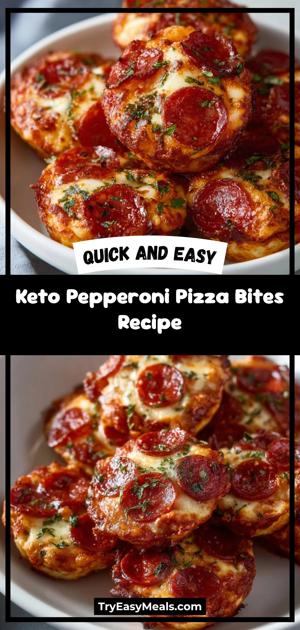 Keto Pepperoni Pizza Bites Recipe