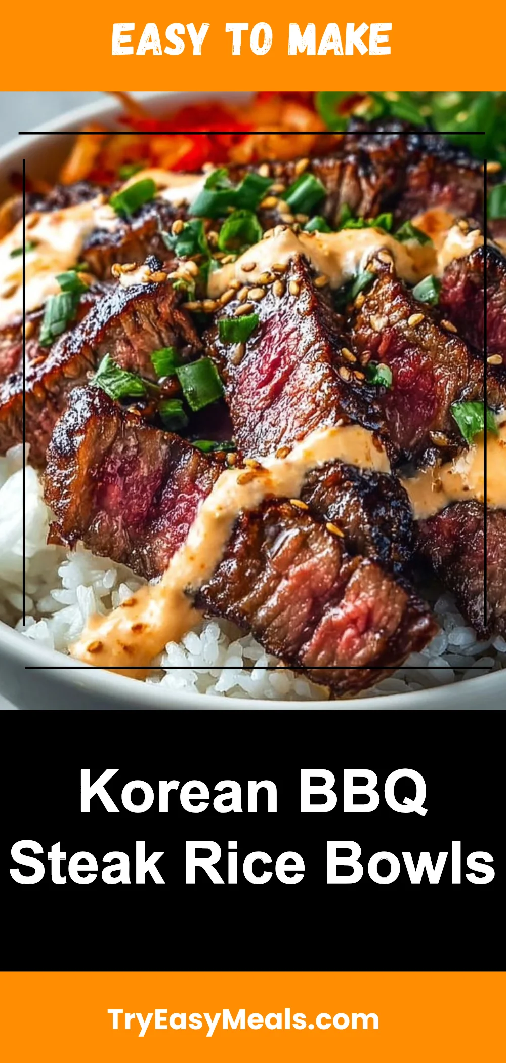 Korean BBQ Steak Rice Bowls