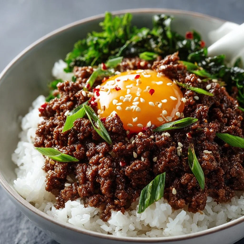 Korean Ground Beef Bowl