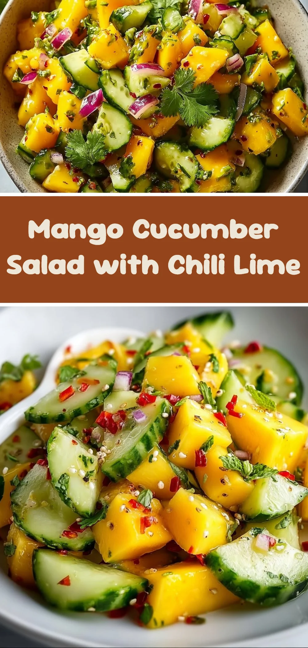 Mango Cucumber Salad with Chili Lime