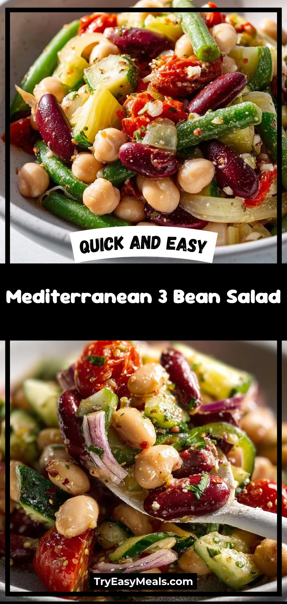 Mediterranean 3 Bean Salad