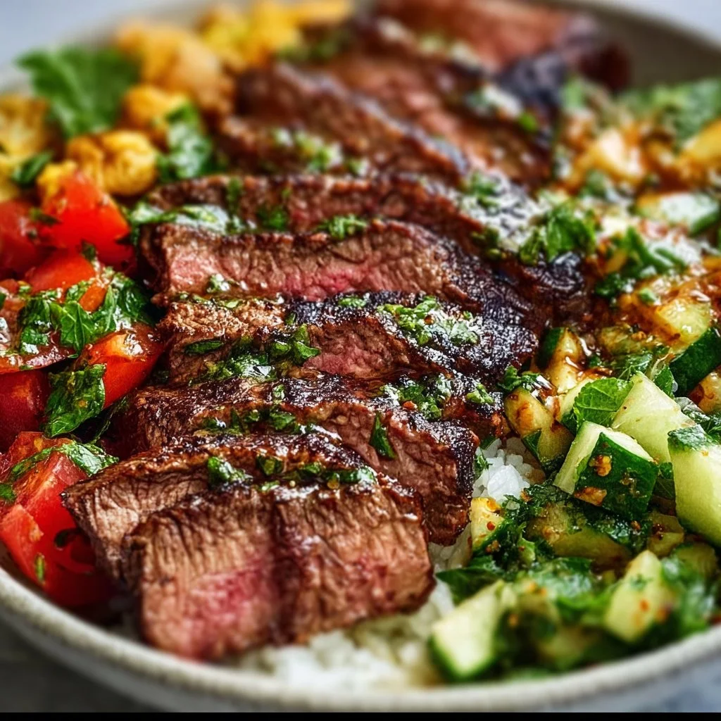 Mediterranean Steak Bowl Recipe