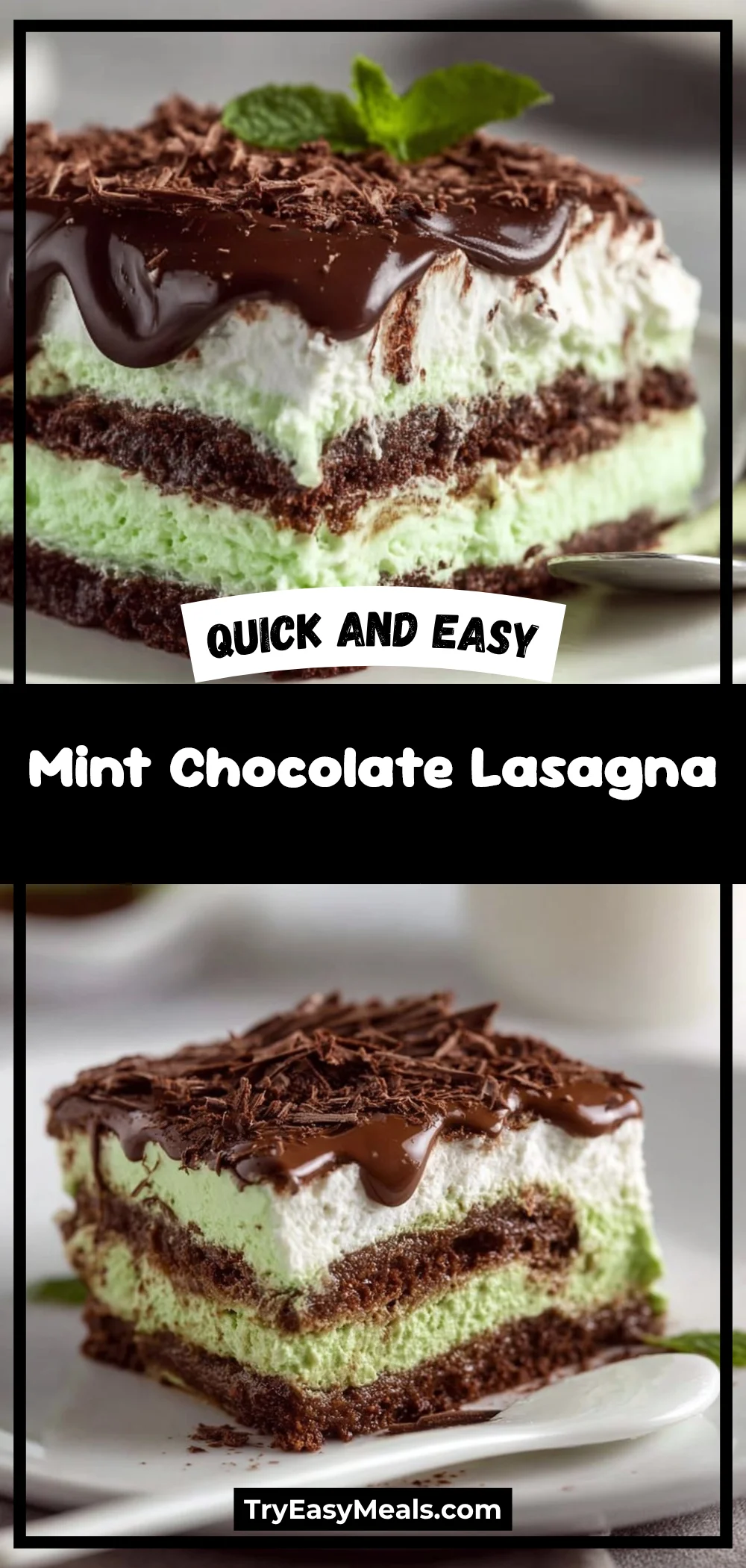 Mint Chocolate Lasagna