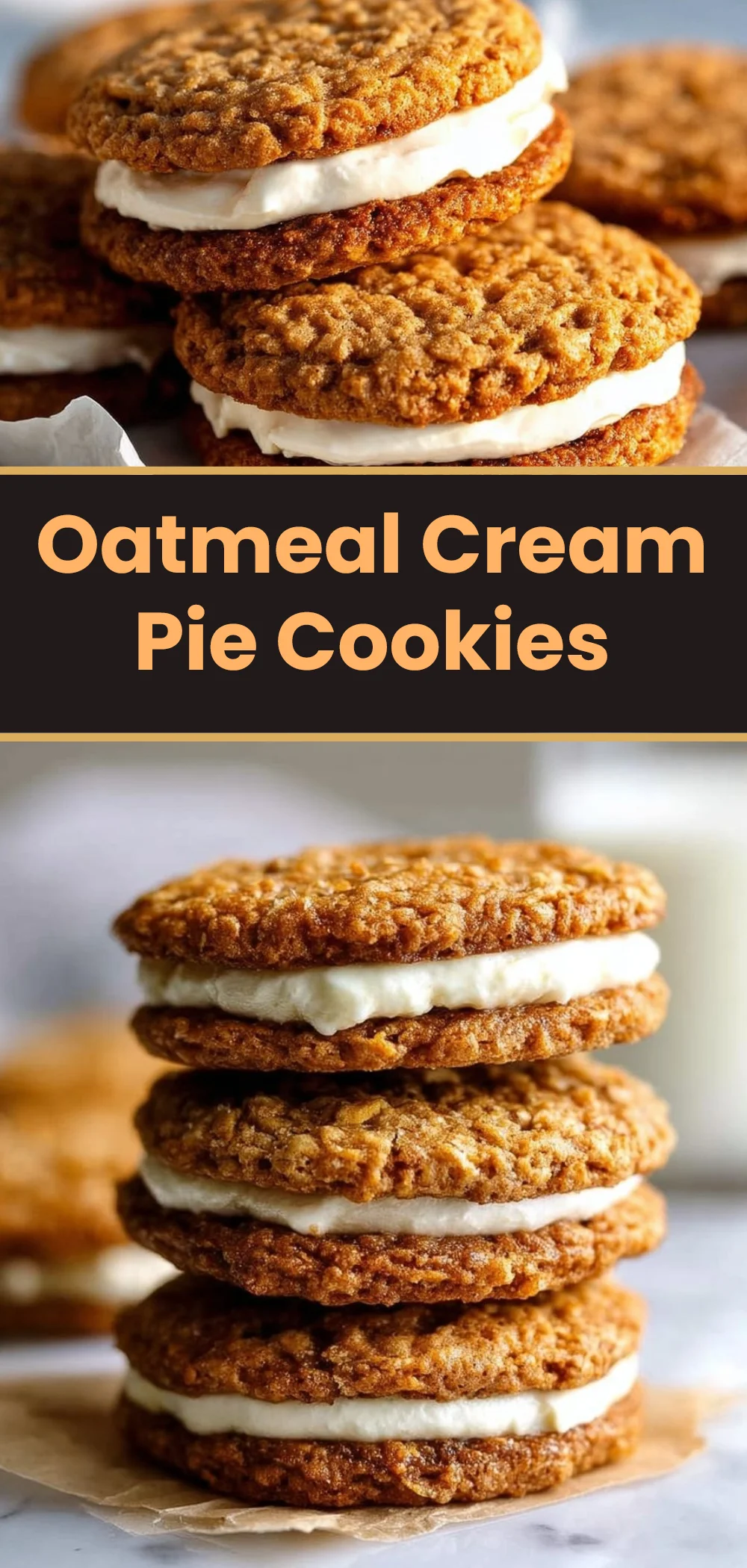 Oatmeal Cream Pie Cookies
