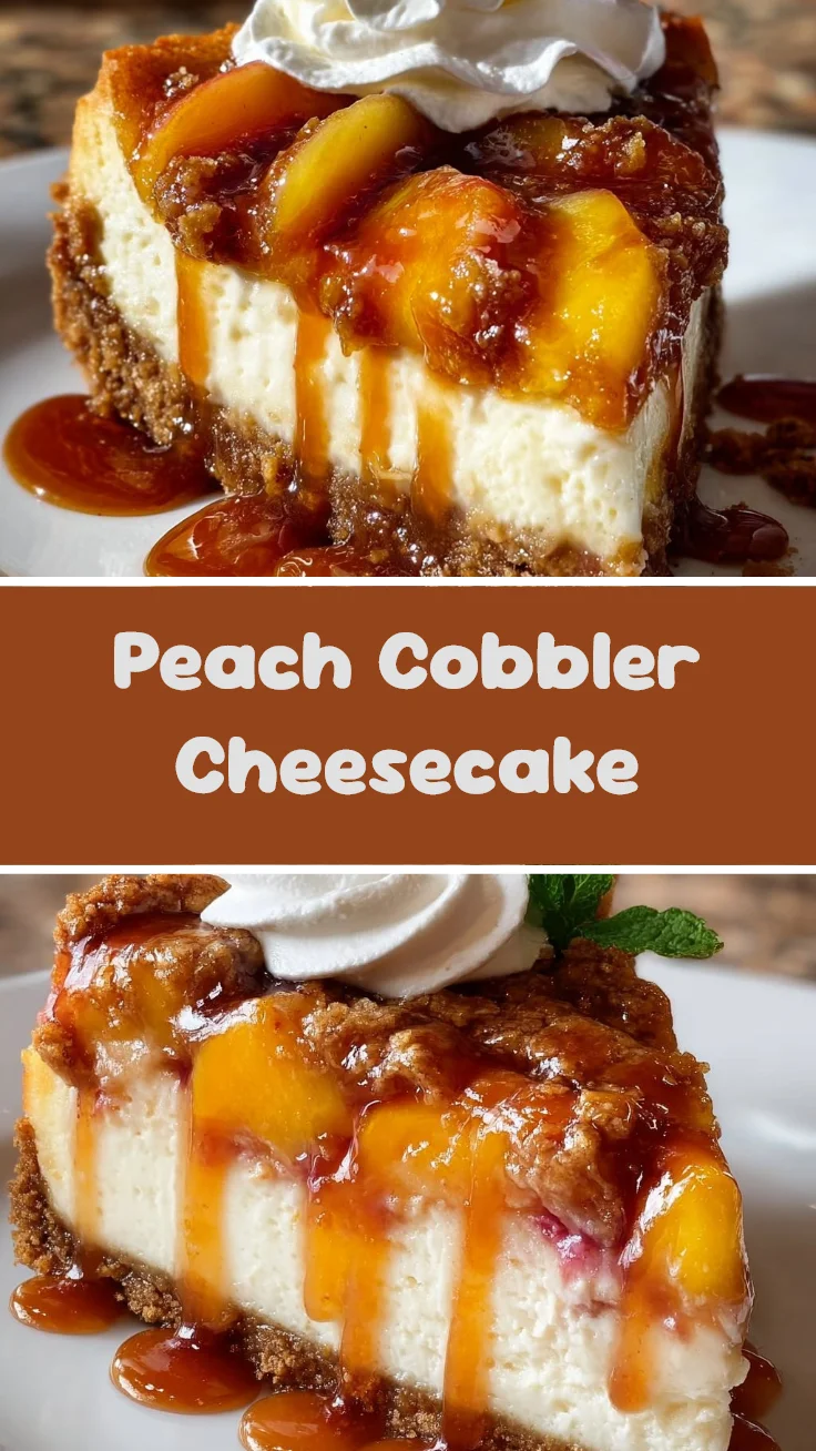 Peach Cobbler Cheesecake