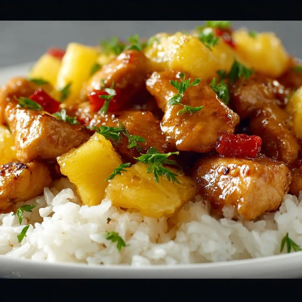 Easy Pineapple Chicken with Rice