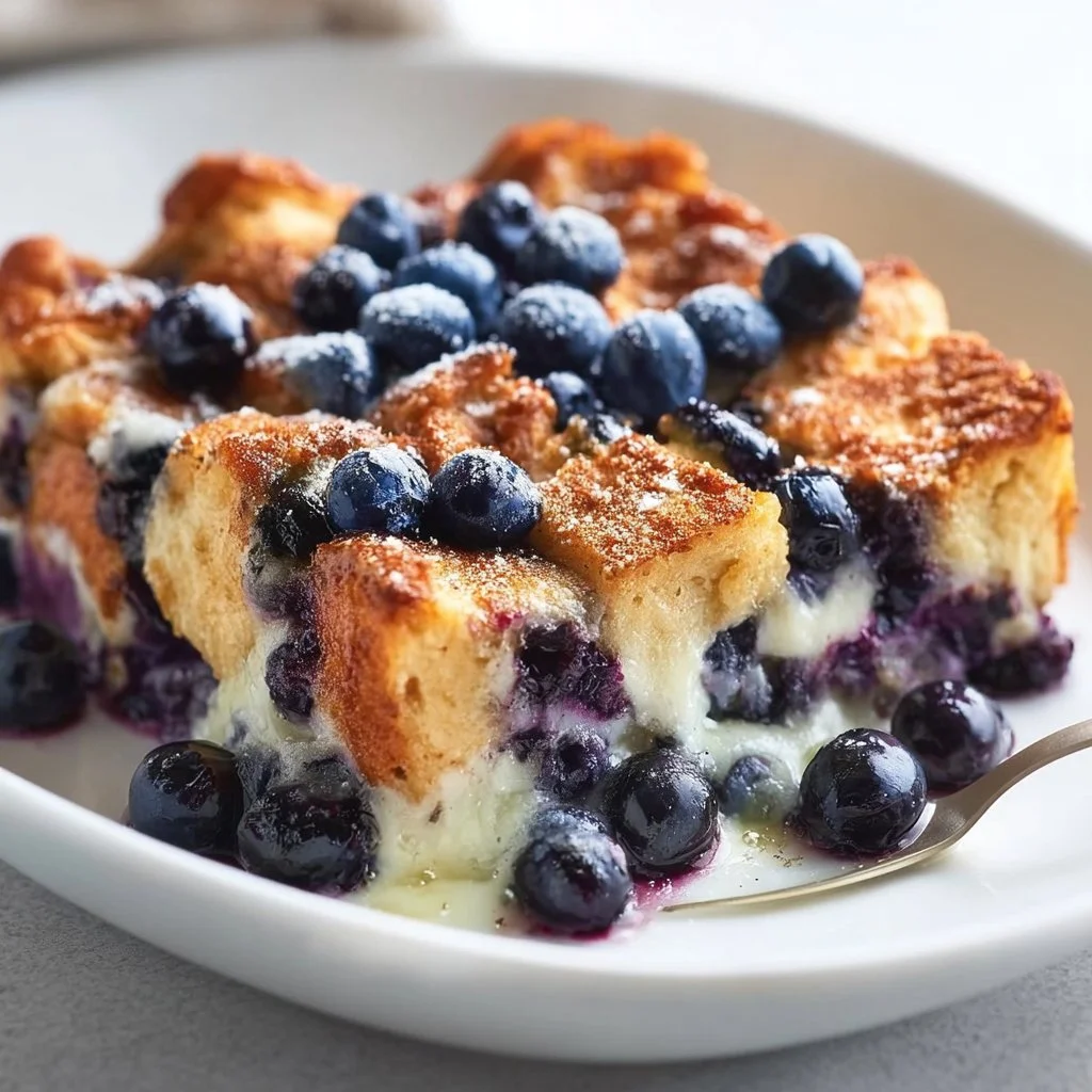 Quick Blueberry French Toast Casserole