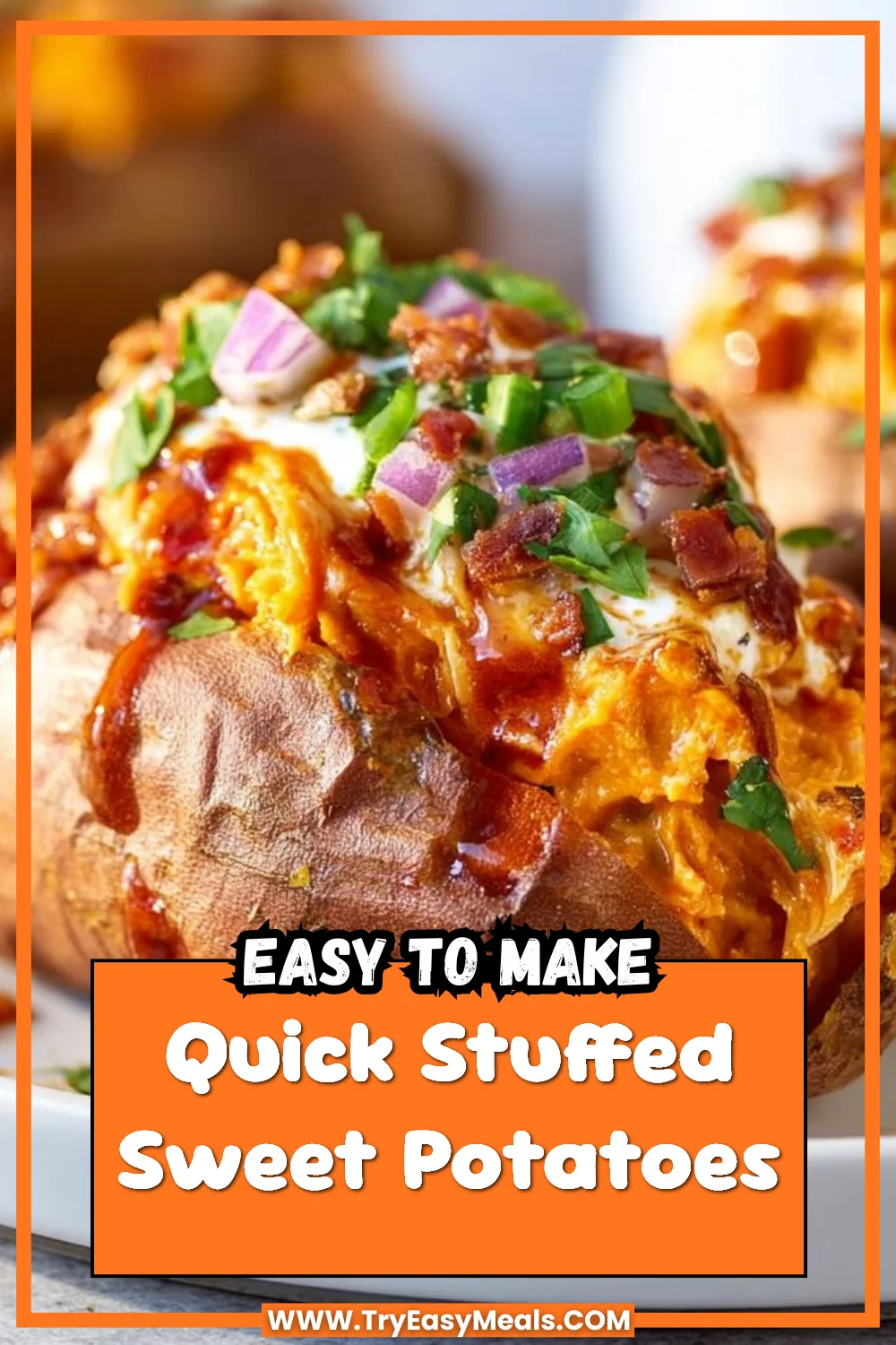 Quick Stuffed Sweet Potatoes