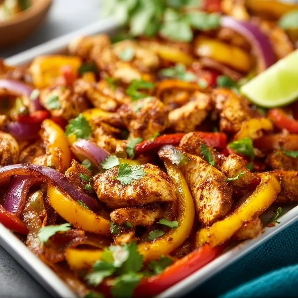 Sheet Pan Chicken Fajitas