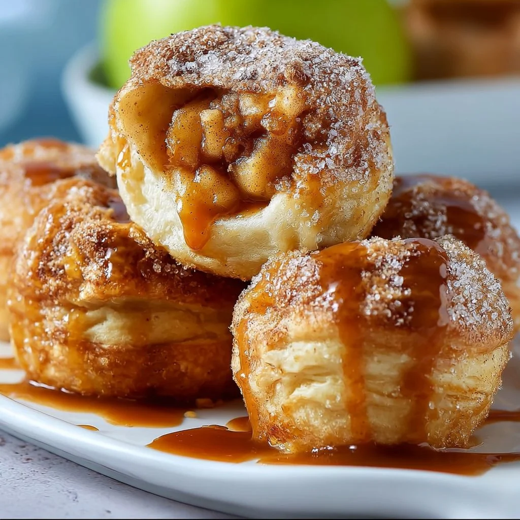 Simple Caramel Apple Pie Bombs