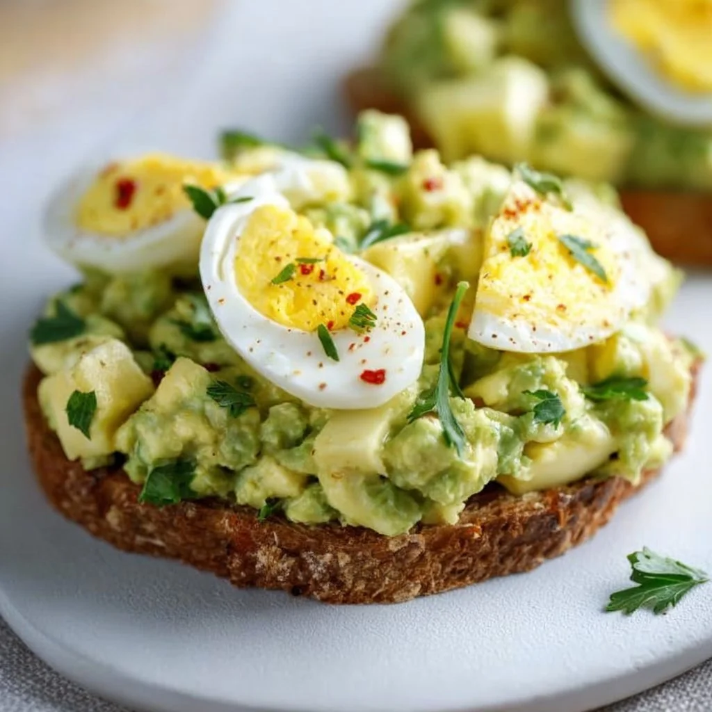 Simple & Zesty Mediterranean Avocado Egg Salad