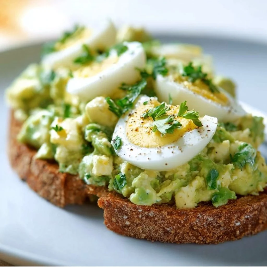 Simple & Zesty Mediterranean Avocado Egg Salad