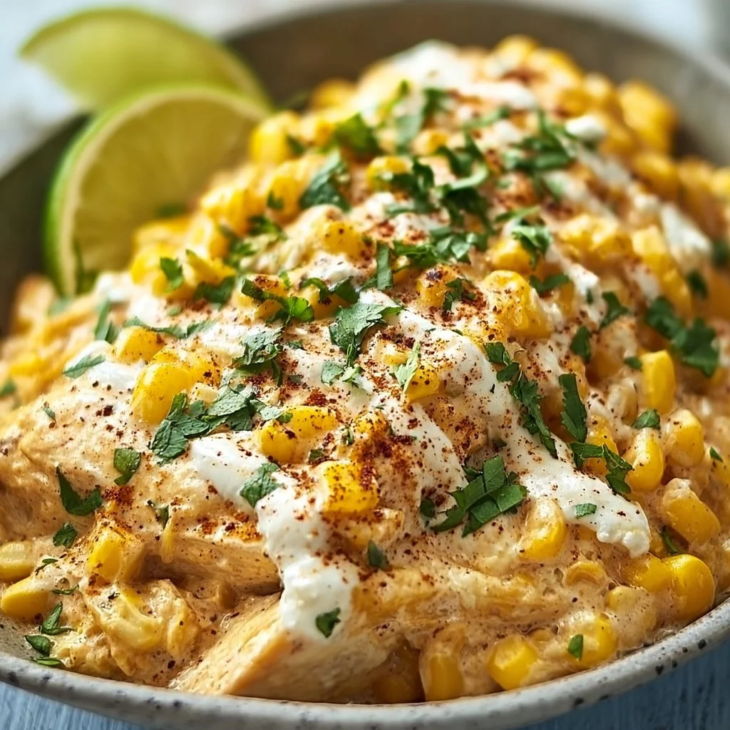 Slow Cooker Street Corn Chicken: Creamy Comfort in Every Bite
