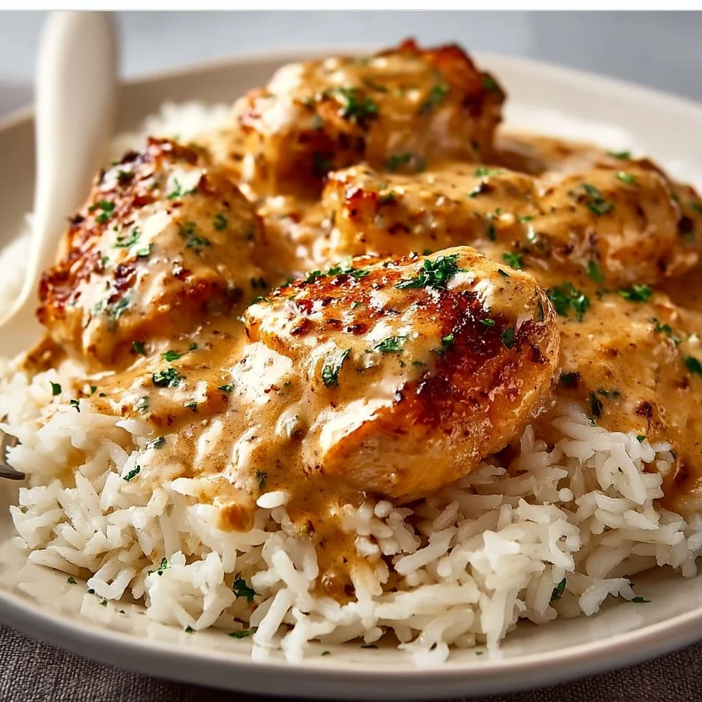 Best Smothered Chicken and Rice Recipe