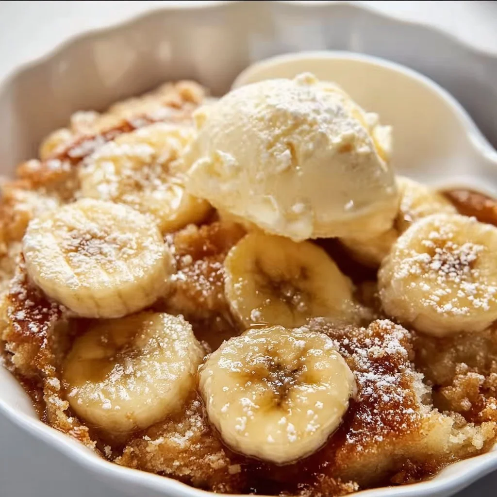 The Best Southern Banana Cobbler Dessert