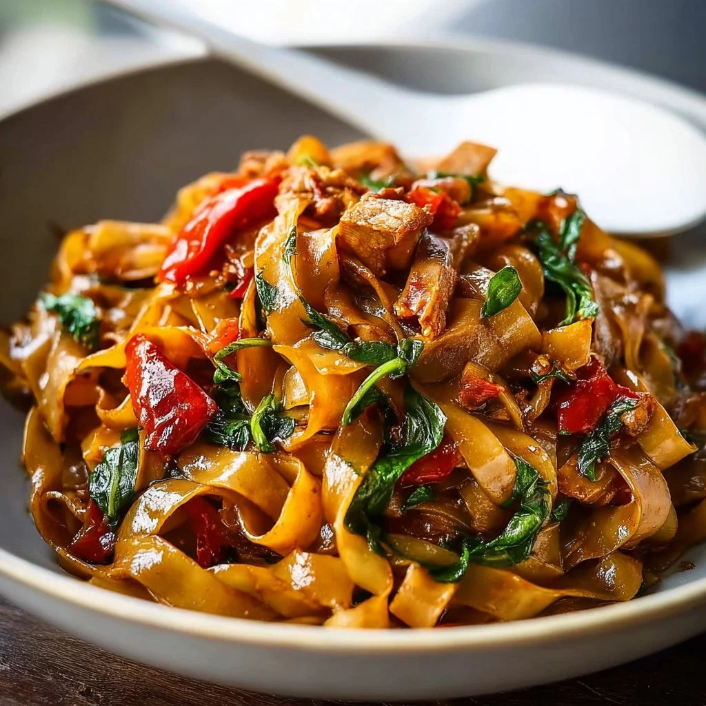 Spicy Vegan Drunken Noodles