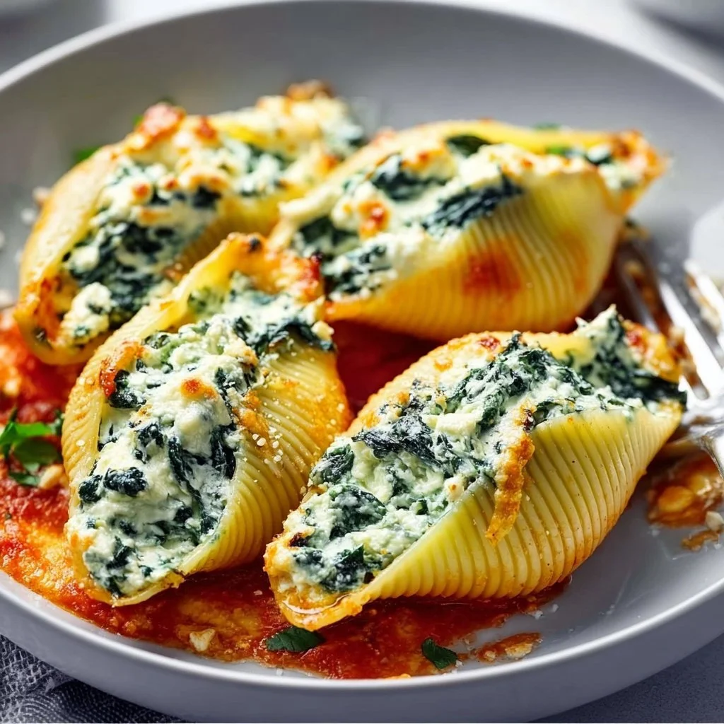 Spinach and Ricotta Stuffed Shells