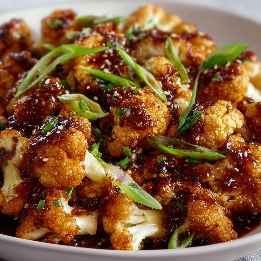 Sticky Honey Garlic Cauliflower Recipe