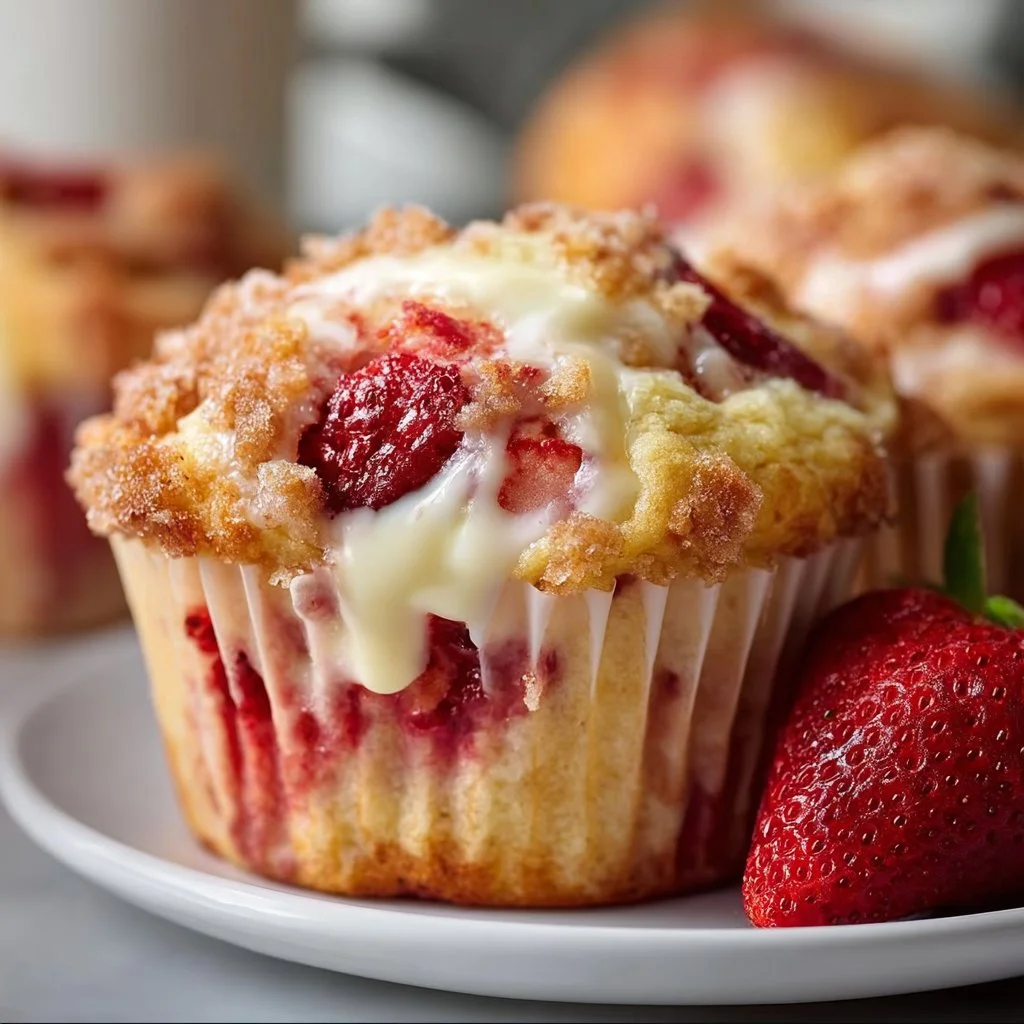 Strawberry Cream Cheese Muffins