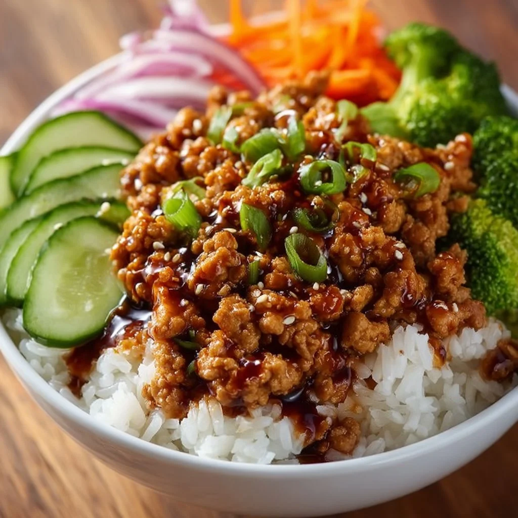 Teriyaki Ground Turkey Bowl