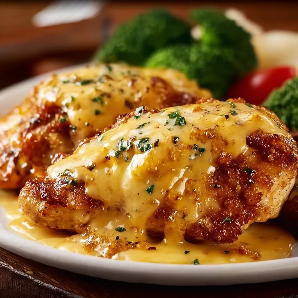 Texas Roadhouse Smothered Chicken with Jack Cheese Delight