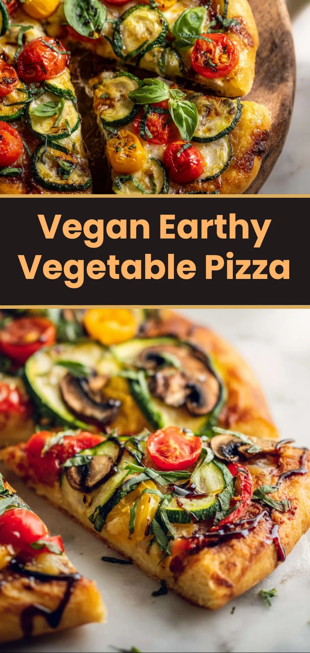 Vegan Earthy Vegetable Pizza