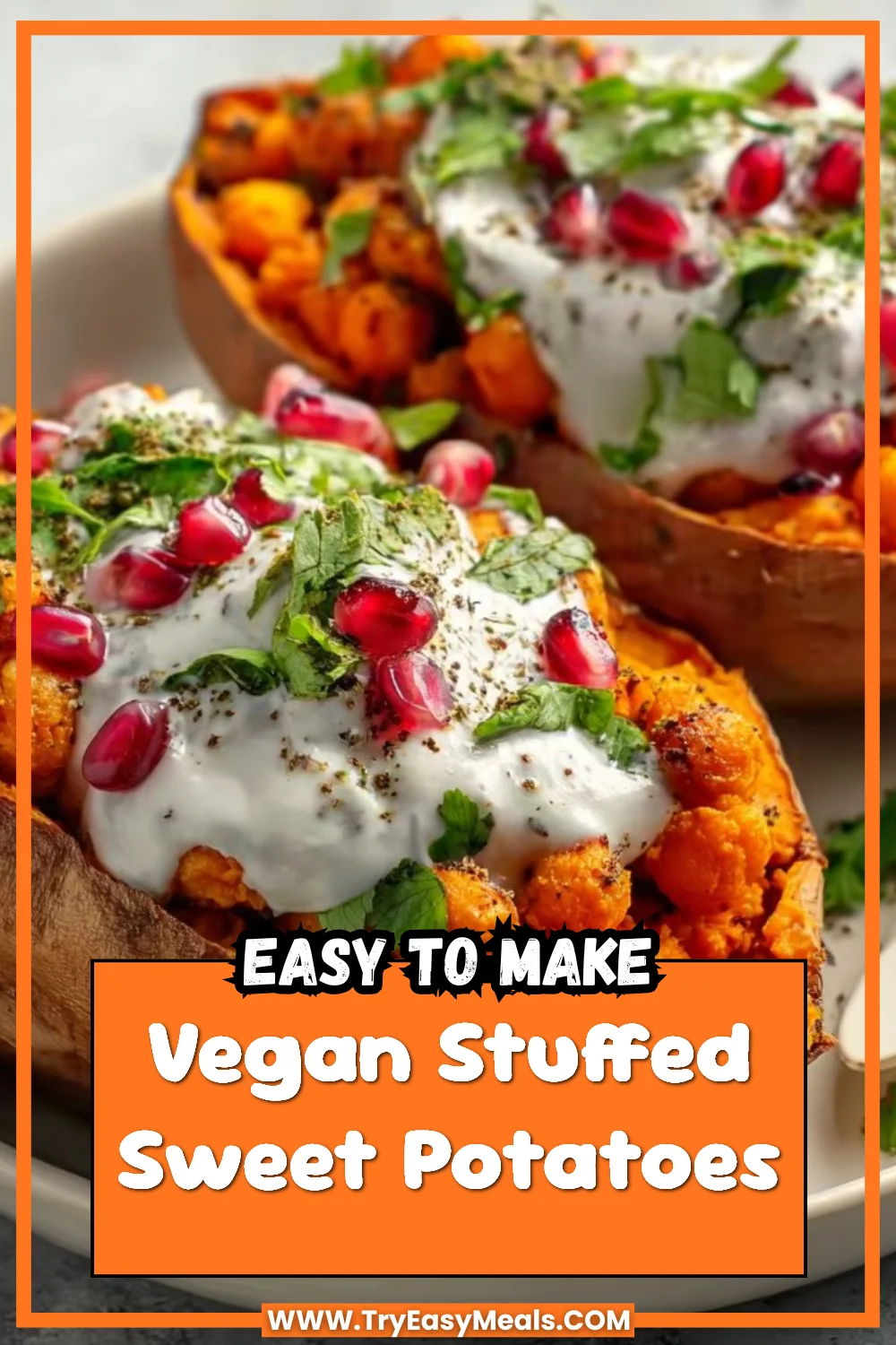 Vegan Stuffed Sweet Potatoes