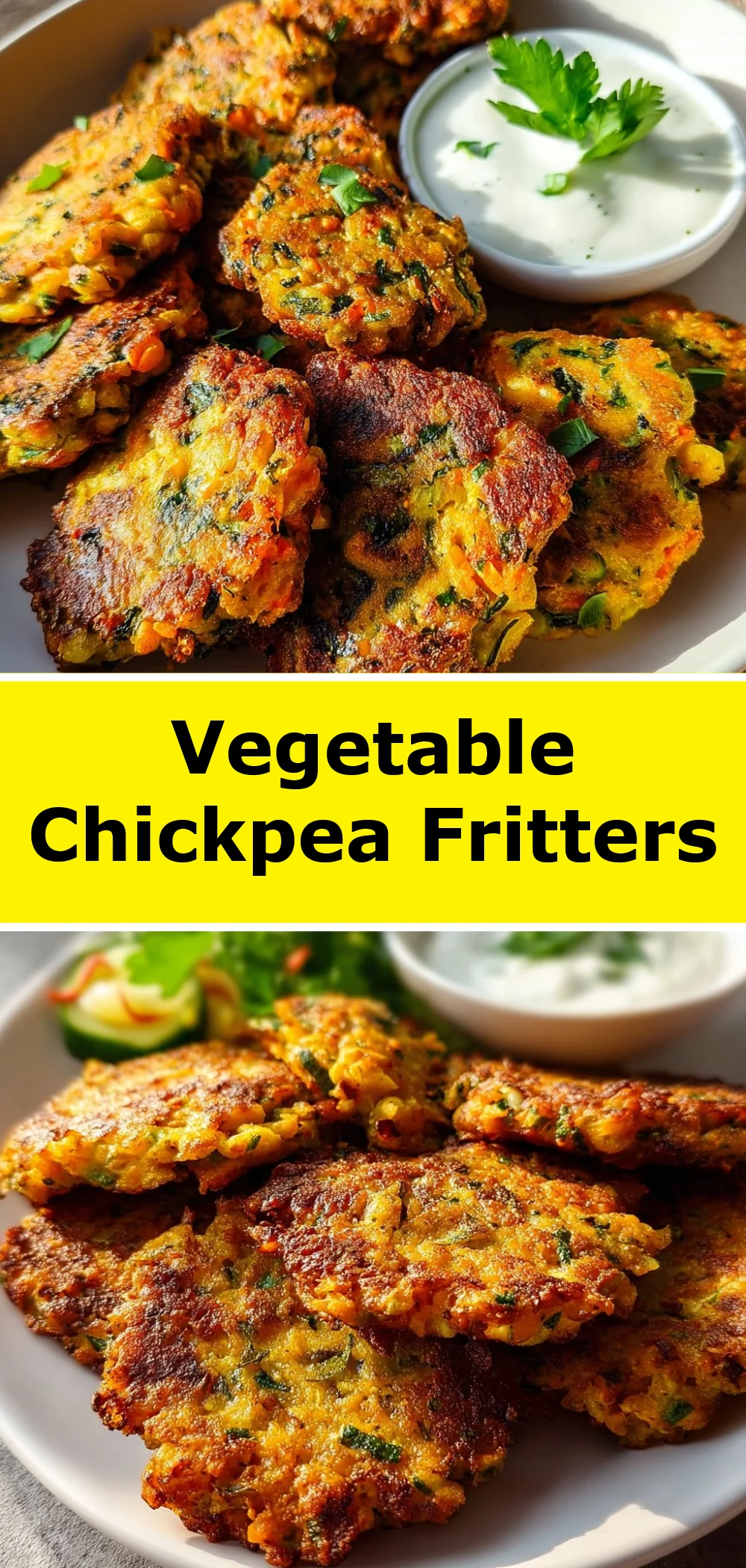 Vegetable Chickpea Fritters
