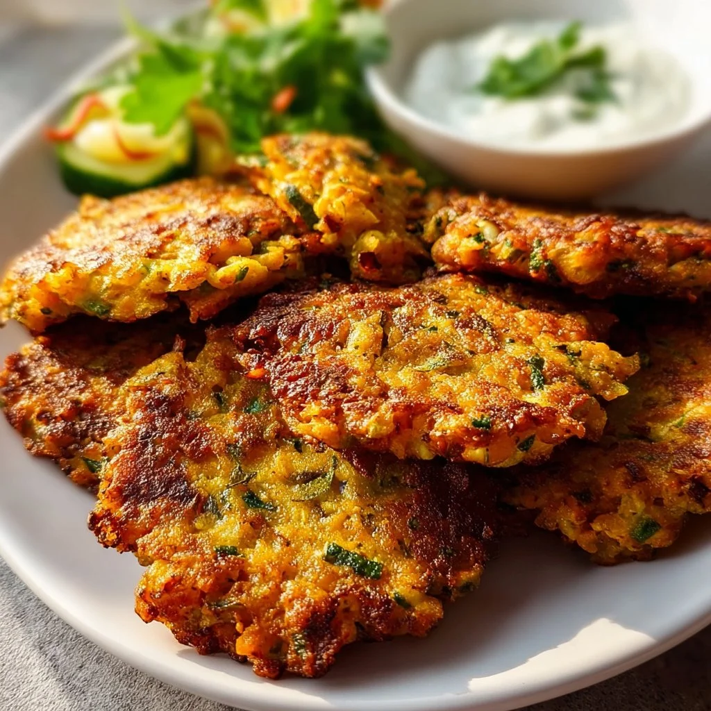 Vegetable Chickpea Fritters